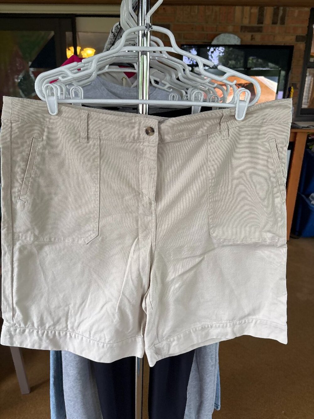 CJ Banks khaki shorts
